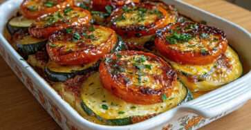 gratin provençal courgettes pommes terre tomates gratiné