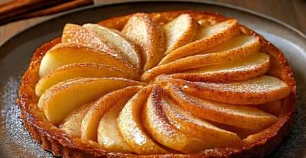 tarte fine poires cannelle croustillante maison