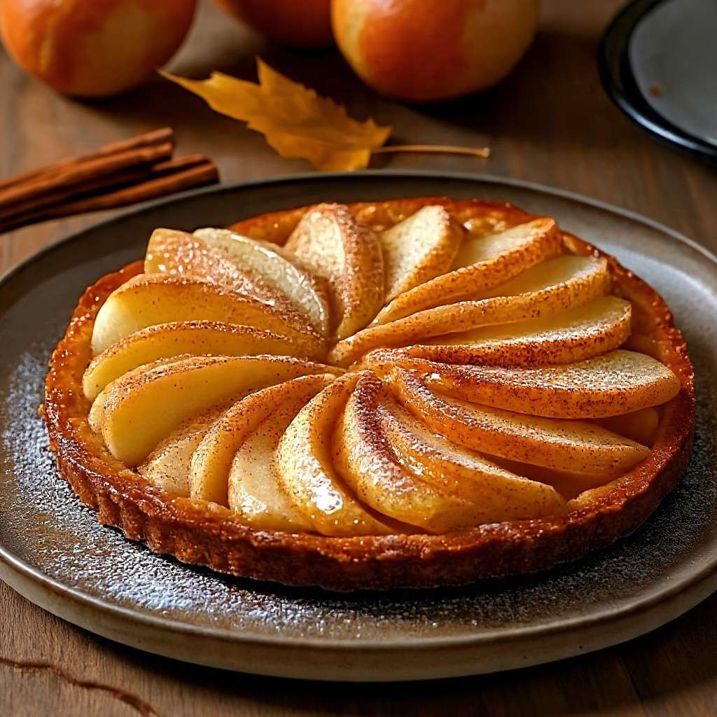 tarte fine poires cannelle croustillante maison