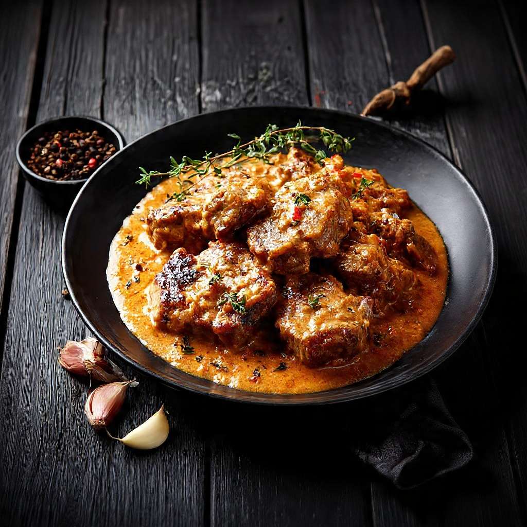 carbonnade boeuf bière brune ail thym fondante