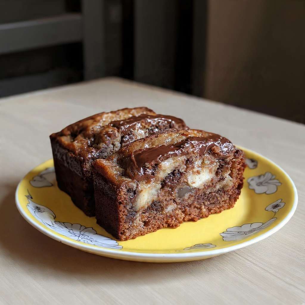 cake banane chocolat moelleux fondant maison