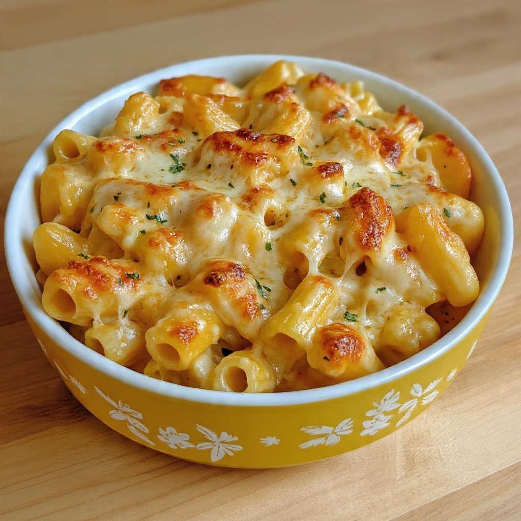 mac and cheese crémeux gratiné fromage fondant