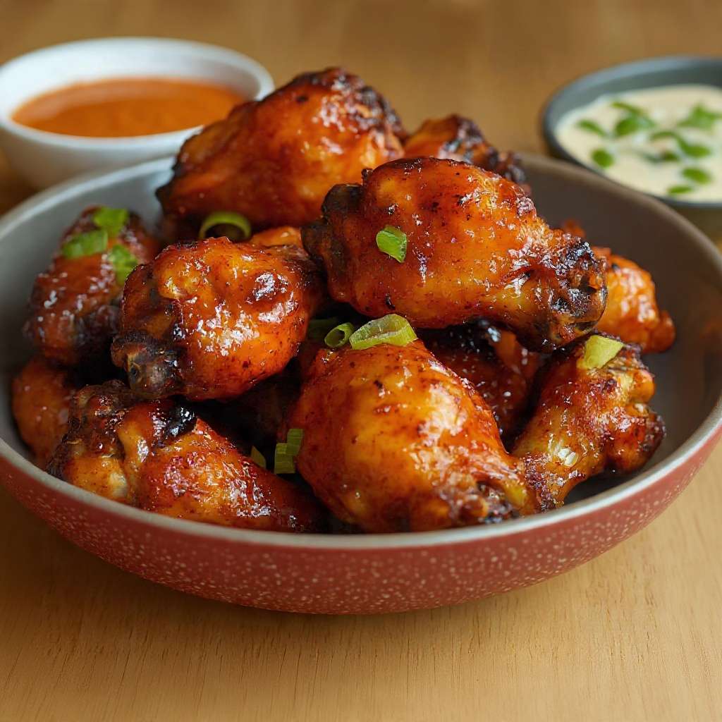 ailes de poulet buffalo croustillantes sauce piquante