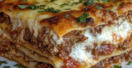 lasagnes bolognaises gratinées bechamel fondantes
