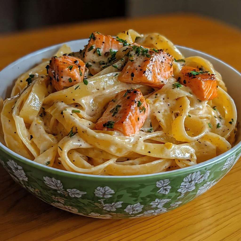 tagliatelles saumon creme citron persil plat gourmand