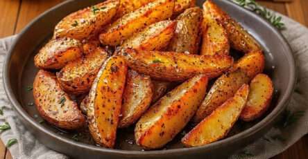potatoes wedges paprika ail croustillantes four maison