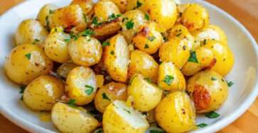 pommes de terre Grenailles rôties citron confit persil