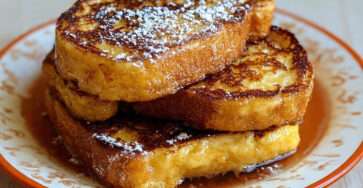 pain perdu maison moelleux dore sirop erable