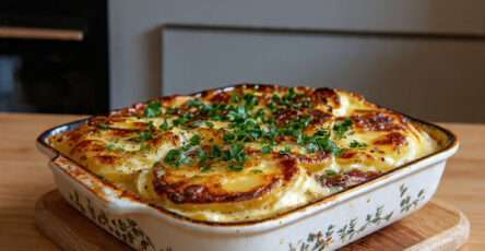 gratin dauphinois classique creme fondant pommes de terre dore