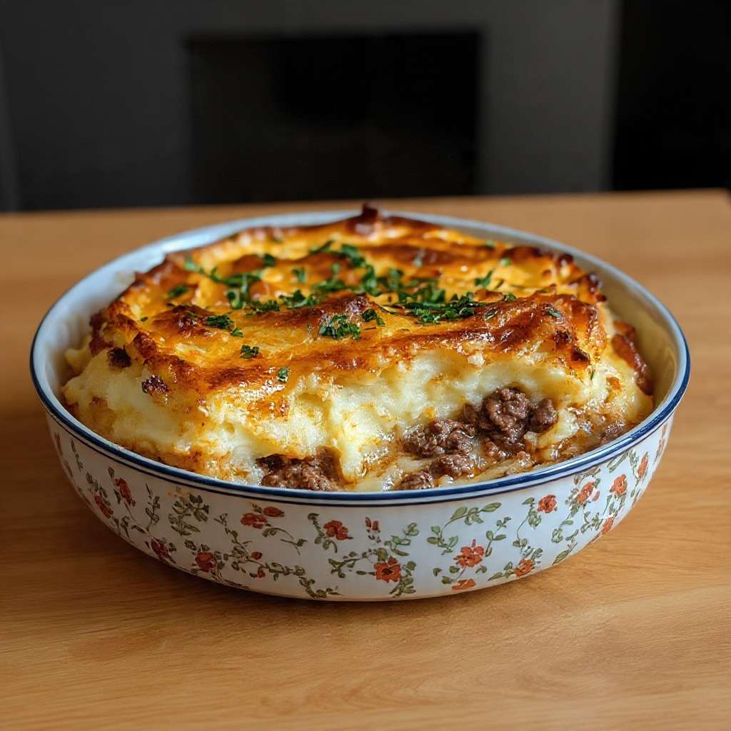 hachis parmentier classique puree viande gratinee fondant