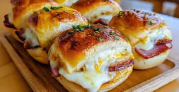 mini sliders jambon fromage gratines pain brioche fondant aperitif