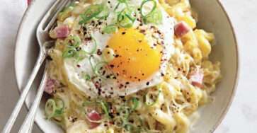 mac and cheese jambon oeuf au plat fromage fondant recette maison