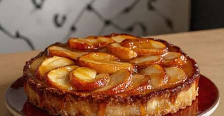 tarte tatin pommes caramel feuilletee doree croustillante maison