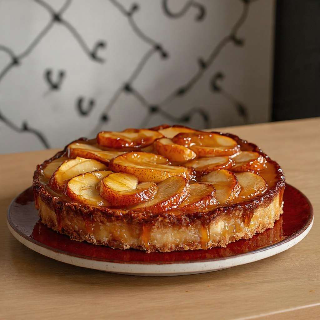 tarte tatin pommes caramel feuilletee doree croustillante maison