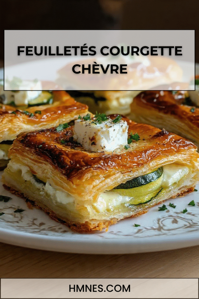Feuilletés courgette chèvre croustillants dores maison