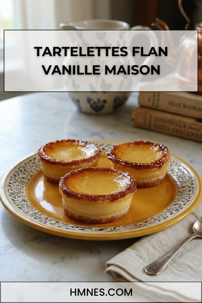 tartelettes flan vanille dorees maison creme fondante