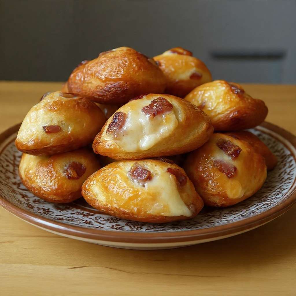 Madeleines salées lardons fromage dorees moelleuses