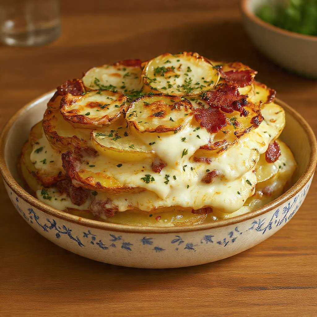 tartiflette crousti-fondante fromage raclette gratinee