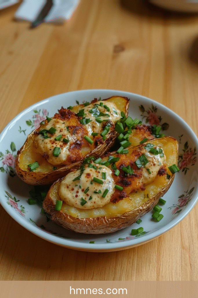pommes de terre farcies crème fromagère