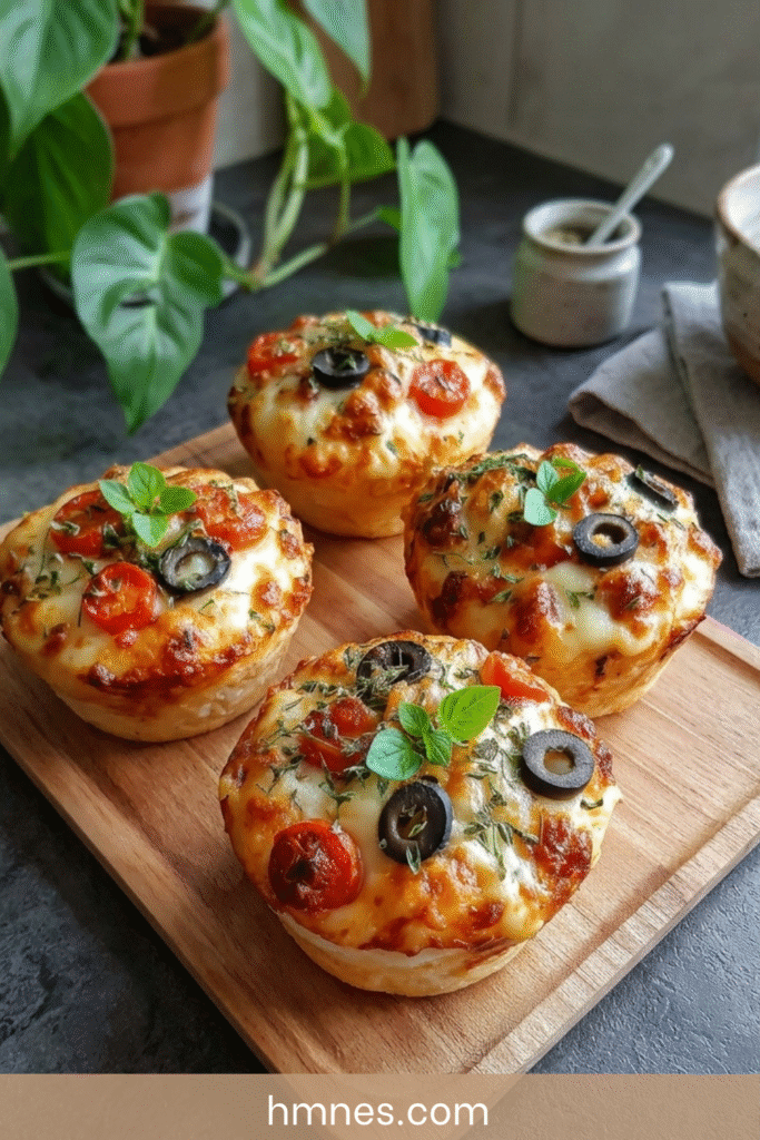 mini pizzas maison mozzarella olives tomates cerises