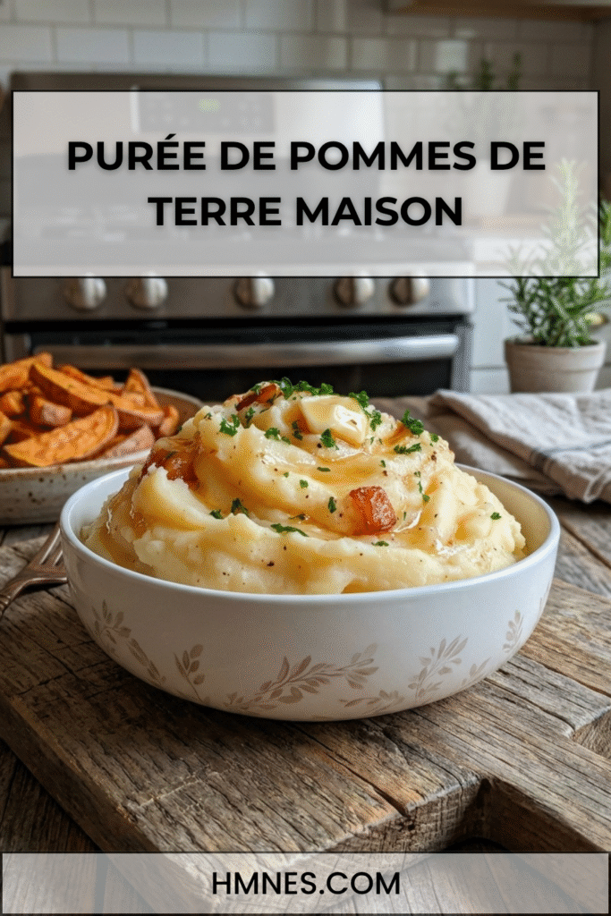 pureé pommes de terre maison onctueuse beurre lardons persil