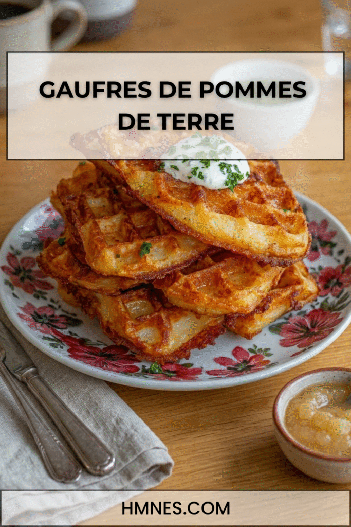 gaufres pommes de terre croustillantes dorees maison