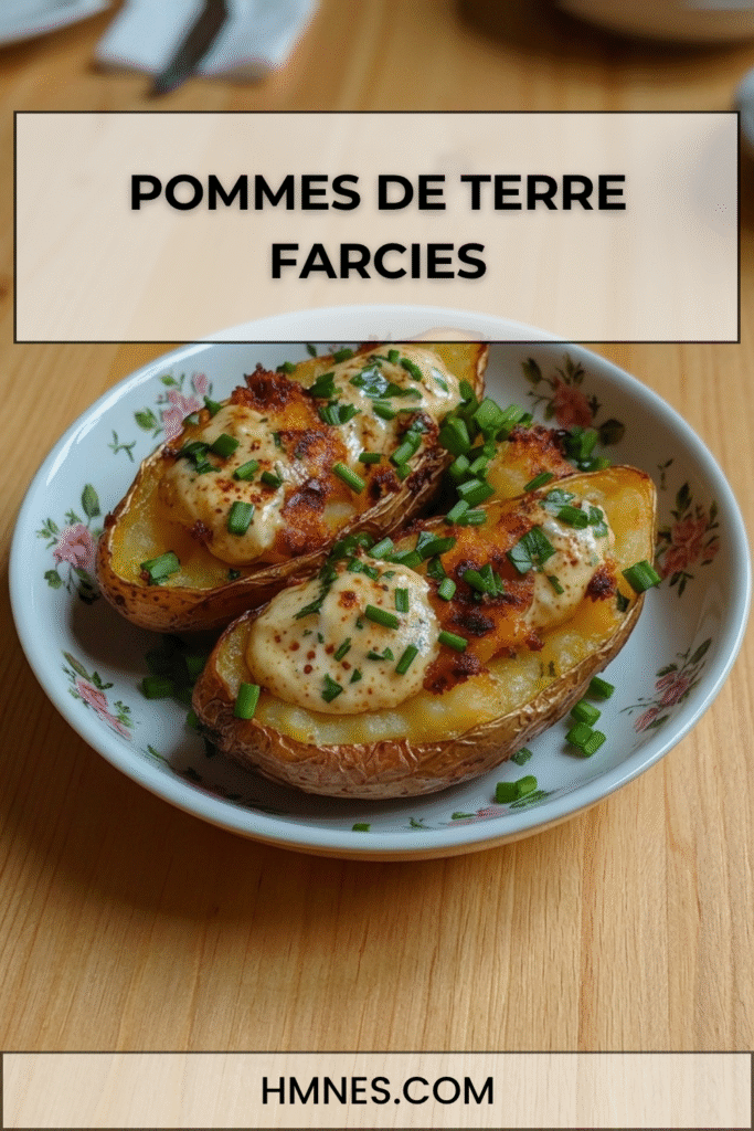 pommes de terre farcies crème fromagère