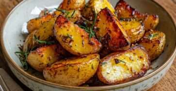 pommes de terre rôties four croustillantes ail romarin dorees