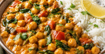 Curry de pois chiches crémeux au lait de coco