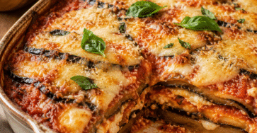 Aubergines parmigiana à la mozzarella et à la tomate