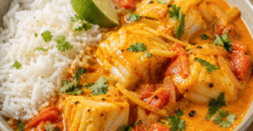 Curry de poisson crémeux au lait de coco et aux épices