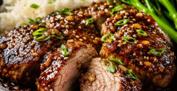 Filet mignon miel-soja tendre et caramélisé