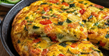 Préparez une omelette aux légumes et au fromage, moelleuse et colorée, avec une recette facile idéale pour un déjeuner ou un dîner rapide.