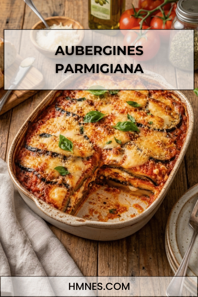 Aubergines parmigiana à la mozzarella et à la tomate