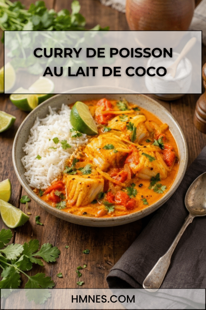 Curry de poisson crémeux au lait de coco et aux épices