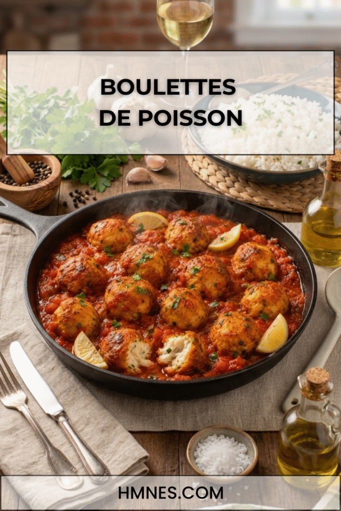 Boulettes de poisson tendres dans une sauce tomate maison
