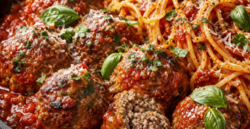 Boulettes de bœuf tendres dans une sauce tomate au basilic