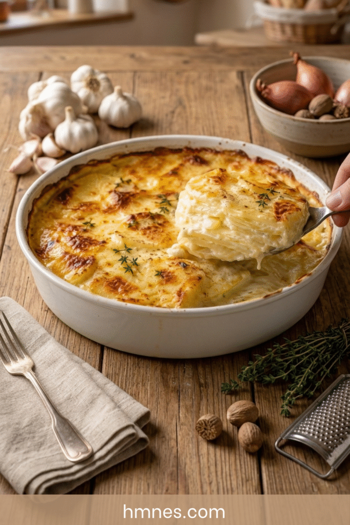 Gratin dauphinois léger aux pommes de terre fondantes